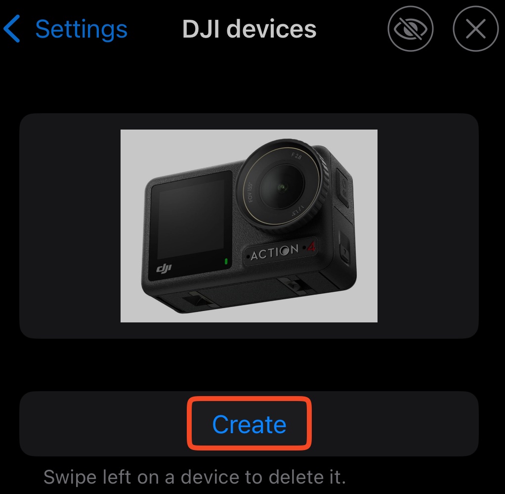 Opprett en DJI-enhet